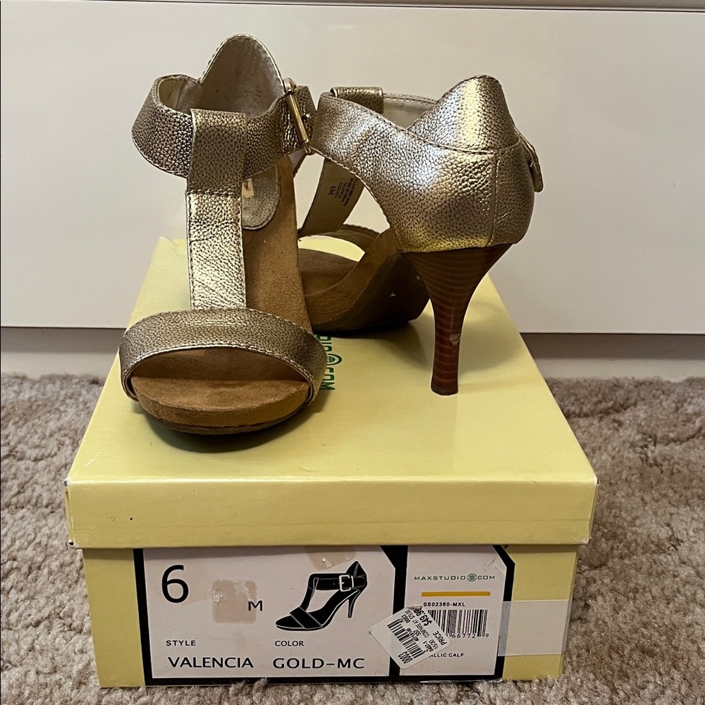 Valencia Gold Heels